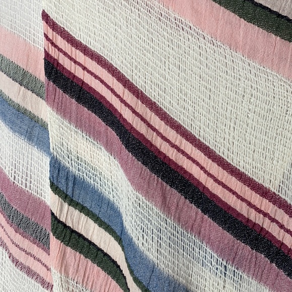 AEO Striped Fringe Poncho - Picture 4 of 7